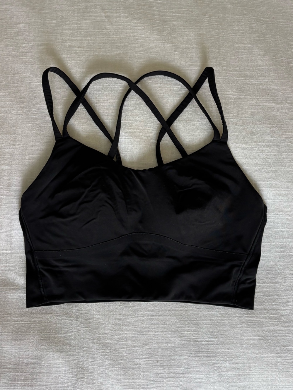 Lululemon Black Like A Cloud Longline Bra